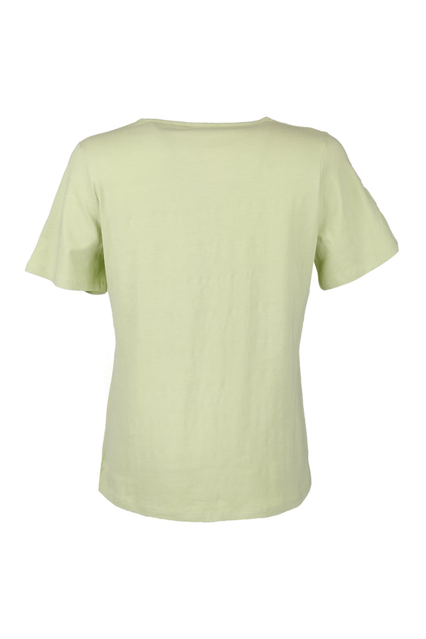 Vedi-bb Oversize V Yaka Kadın T-Shirt - Minimalist Stil