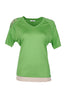 Vedi-bb Oversize V Yaka Kısa Kol Kadın T-Shirt - Minimalist Tarz