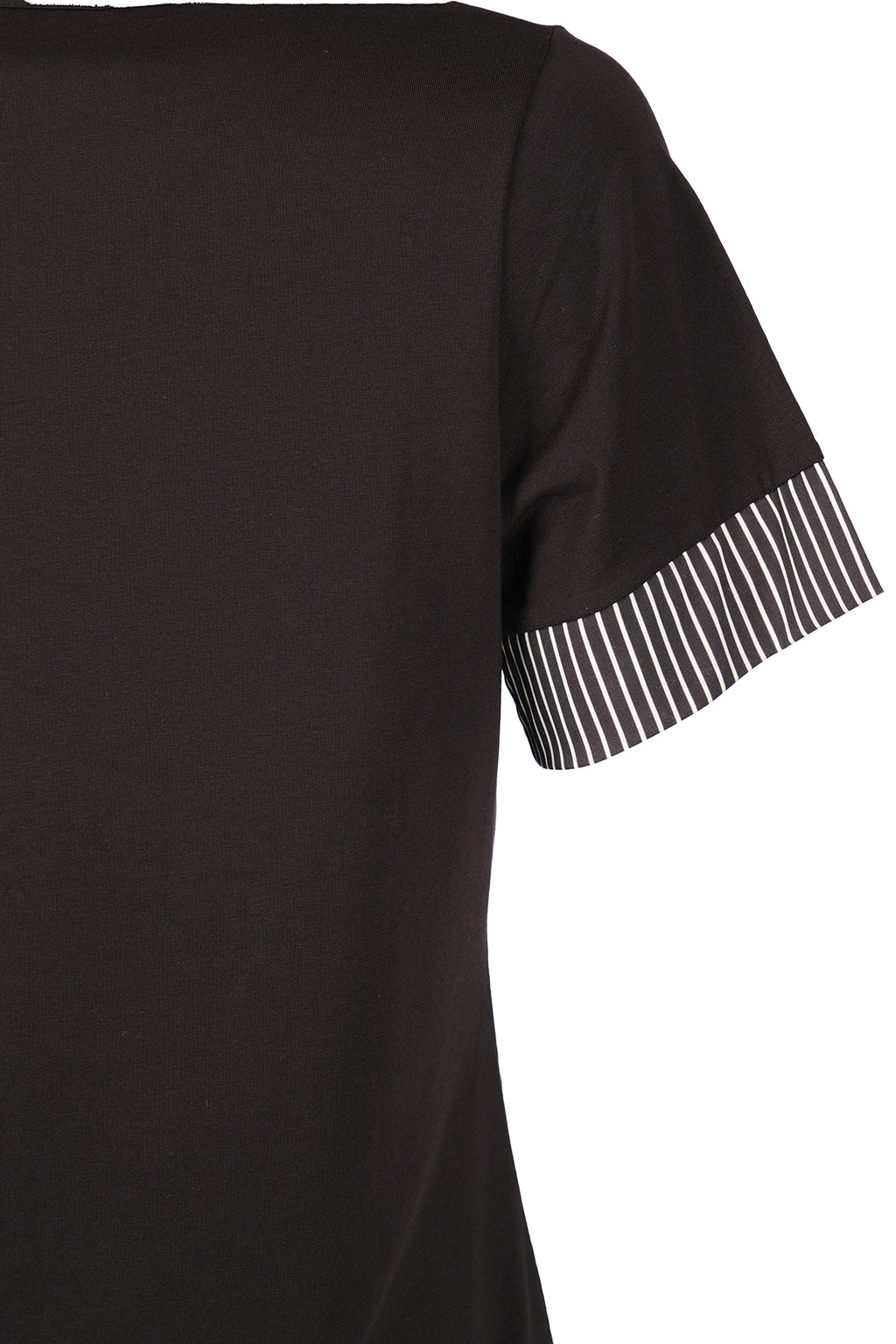 Vedi-bb Minimalist V Yaka Kısa Kol Kadın T-Shirt - Günlük Kombinleriniz İçin