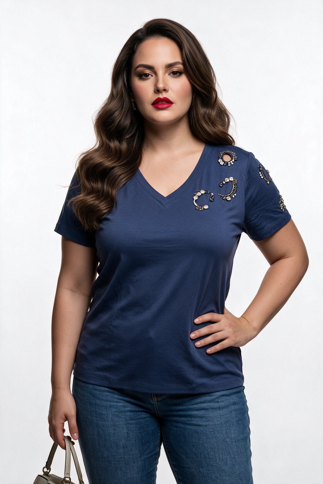 Vedi-bb Kadın T-Shirt 26XY7007 İkincil görsel