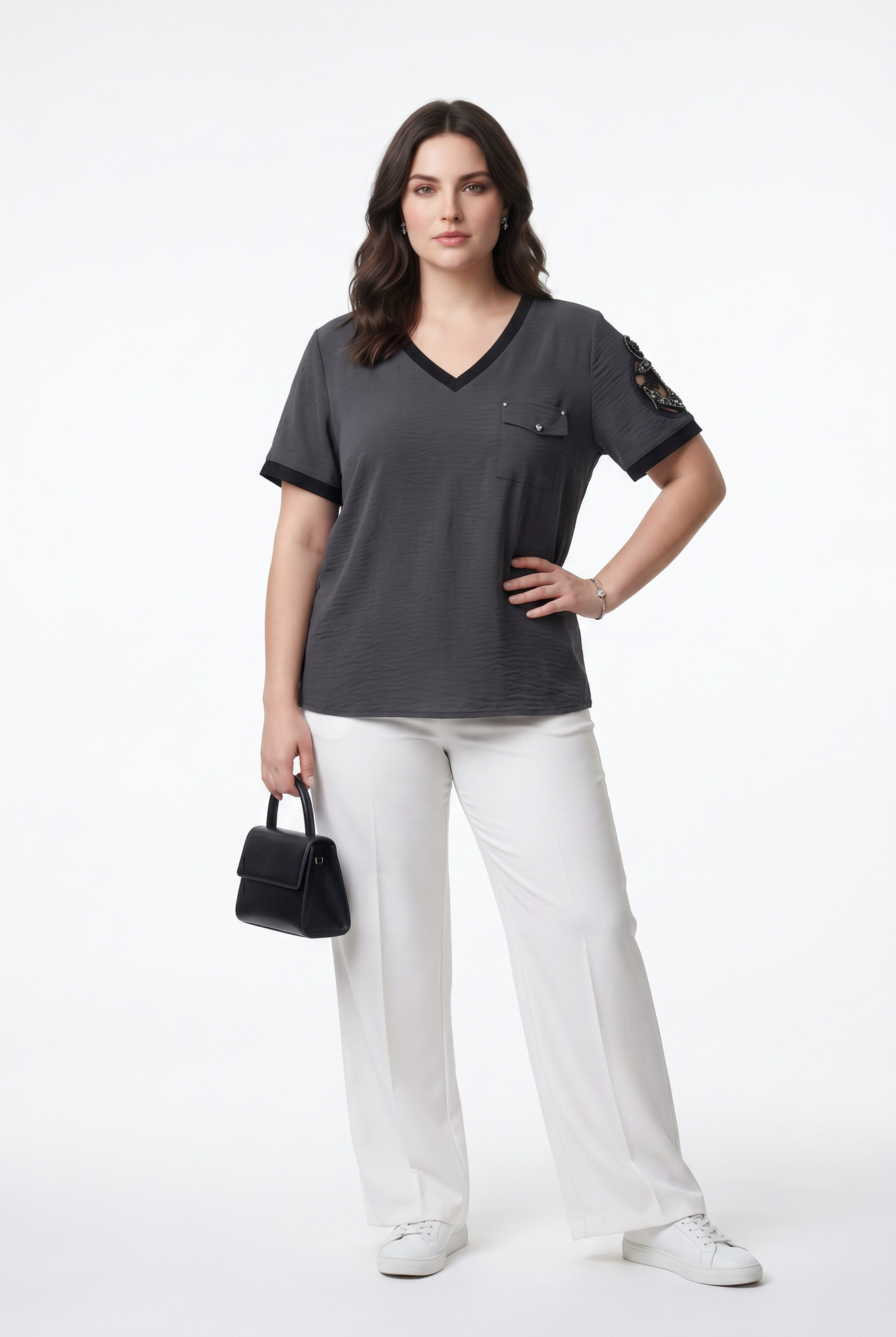 Vedi-bb Kadın T-Shirt 26XY7008 İkincil görsel