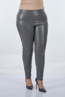 Vedi-bb Minimalist Fermuarlı Günlük Kadın Tayt - Slim Fit