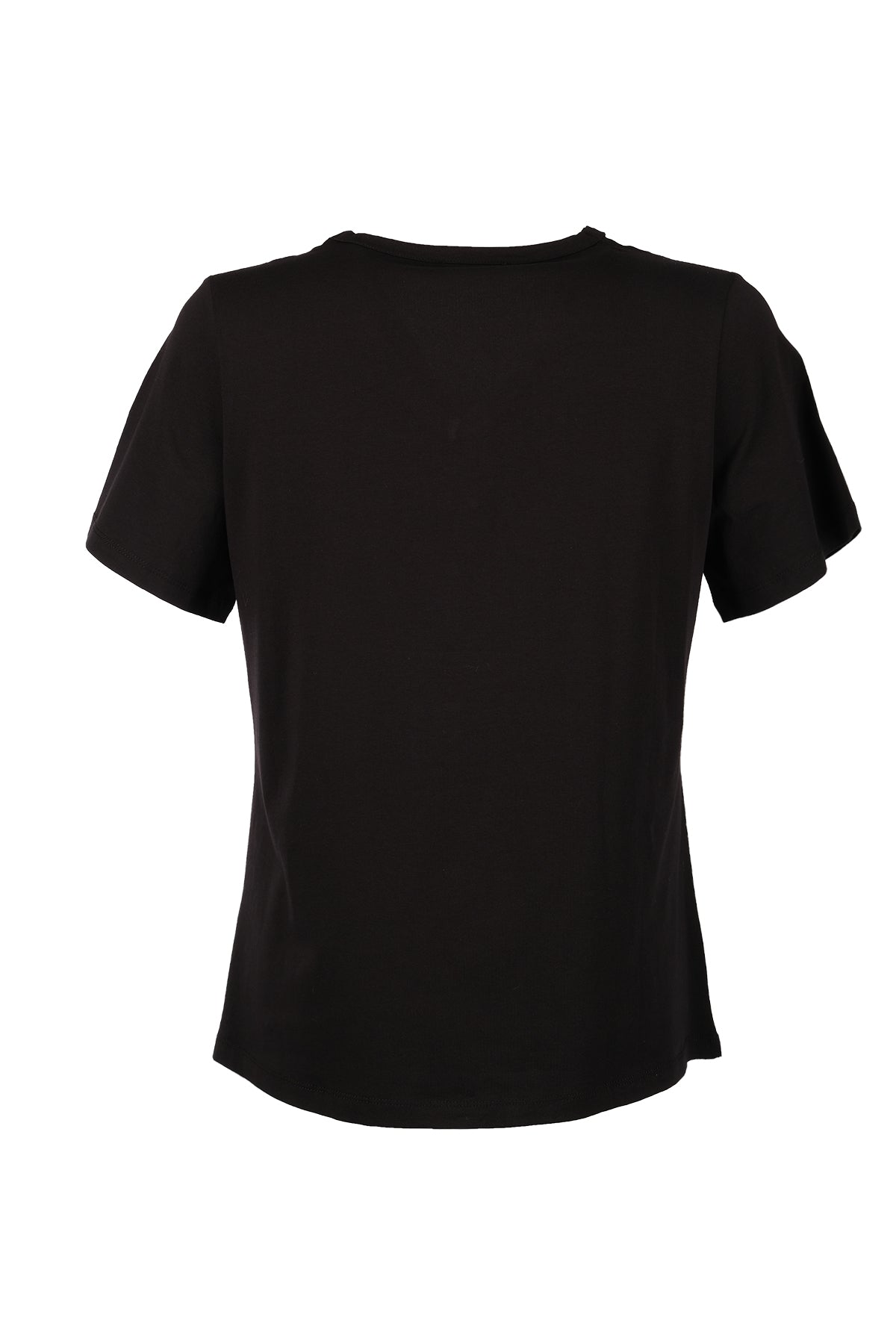 Vedi-bb Minimalist Oversize V Yaka Kısa Kol Kadın T-Shirt - Günlük Kullanım