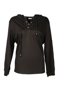 Vedi-bb Oversize Kapüşonlu Uzun Kol Kadın Sweatshirt - Günlük Rahat Şık