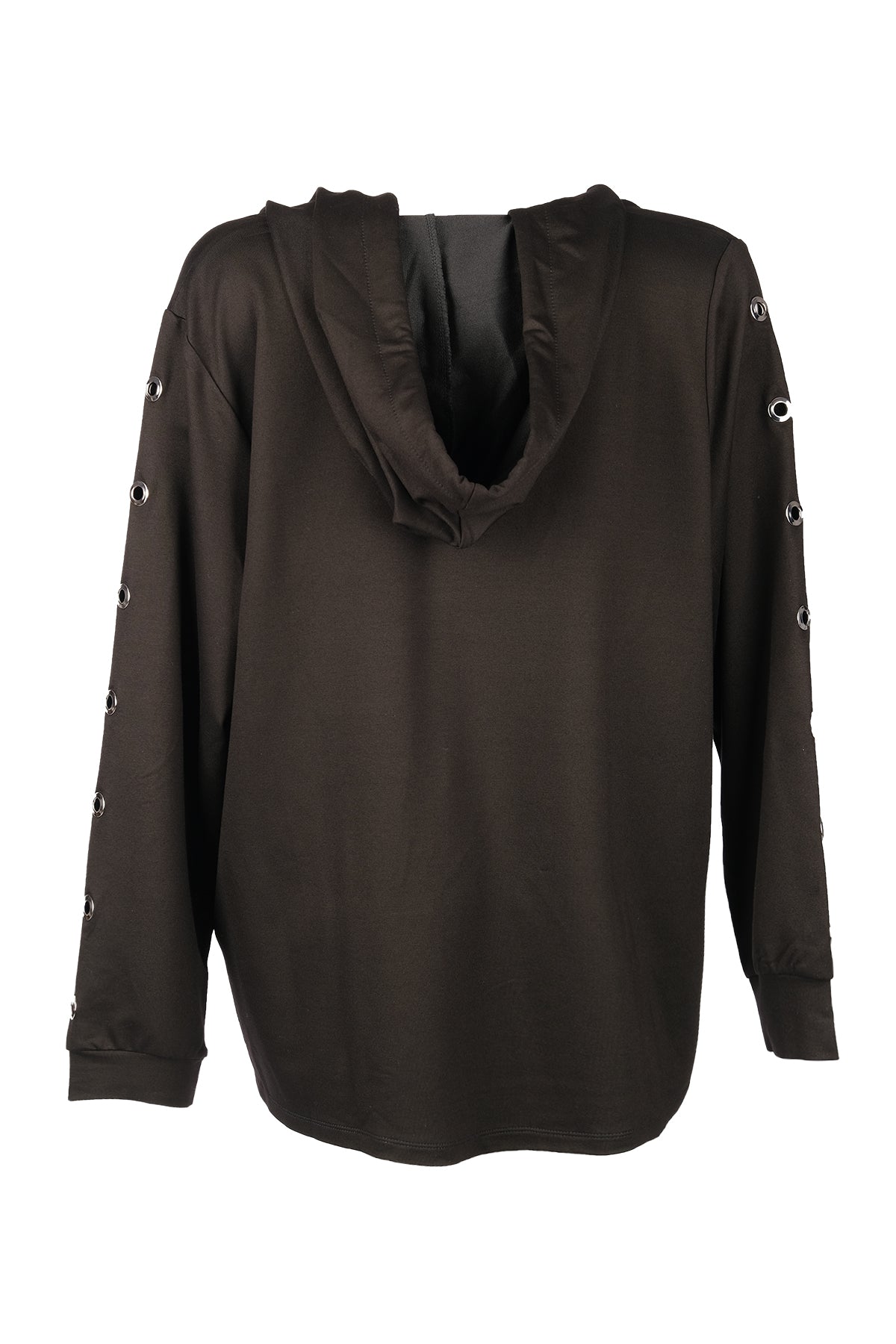 Vedi-bb Oversize Kapüşonlu Uzun Kol Kadın Sweatshirt - Günlük Rahat Şık