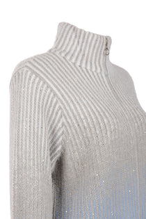 Vedi-bb Oversize Yüksek Yakalı Balon Kol Kadın Ceket - Minimalist Tarz