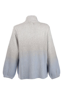 Vedi-bb Oversize Yüksek Yakalı Balon Kol Kadın Ceket - Minimalist Tarz