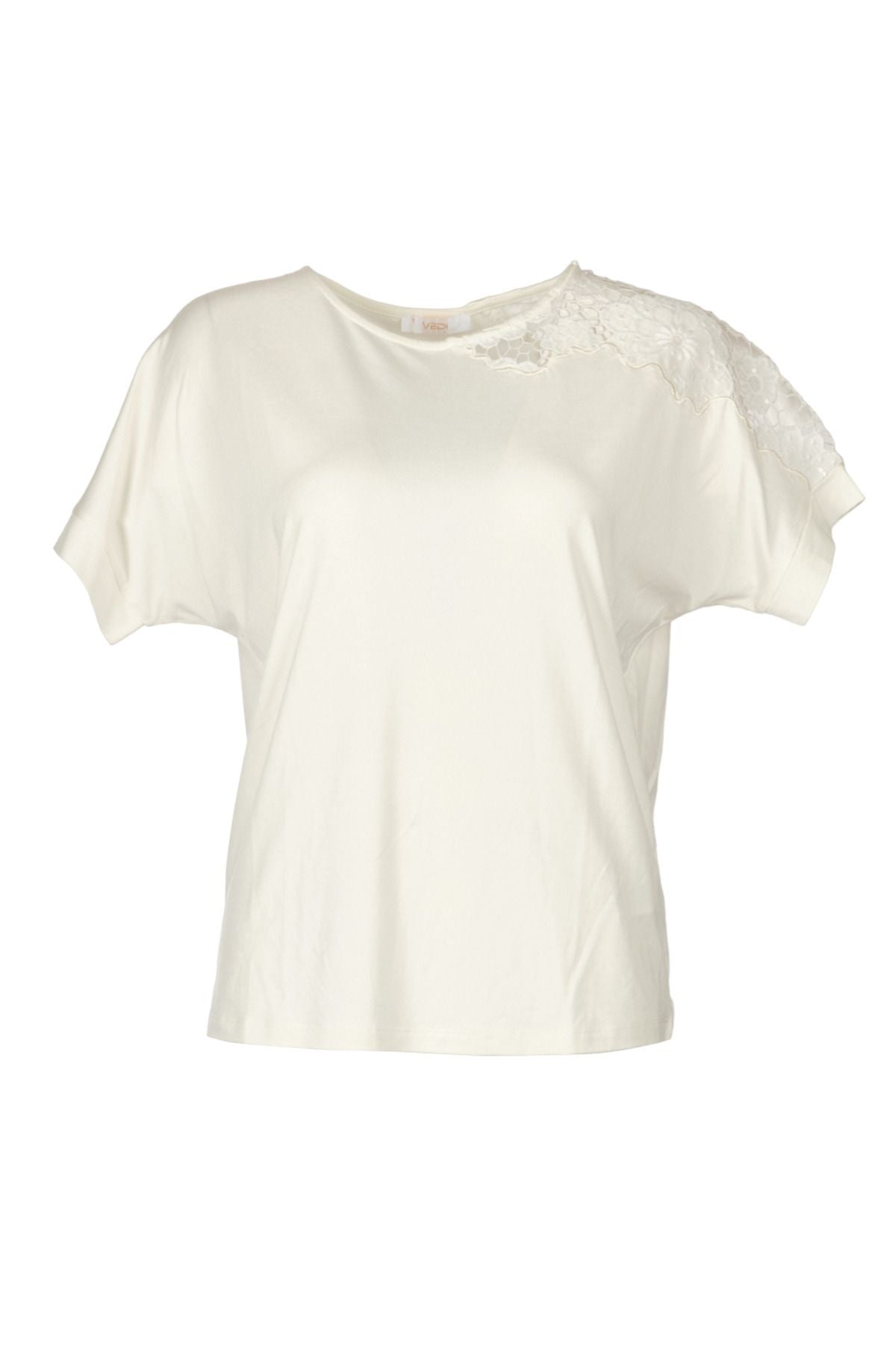 Vedi Oversize Dantelli Kadın Bluz - Minimalist Stil Translation missing: ar.content.product_image_main