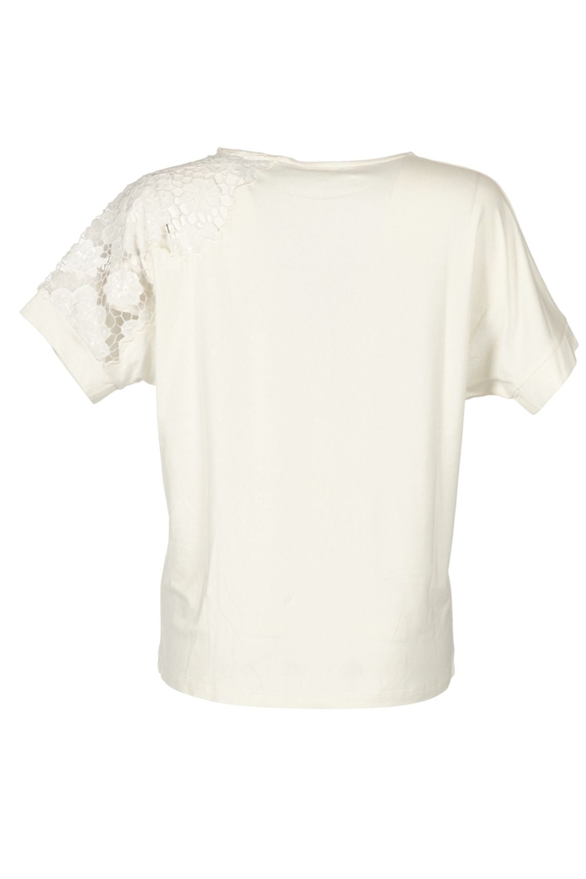 Vedi Oversize Dantelli Kadın Bluz - Minimalist Stil