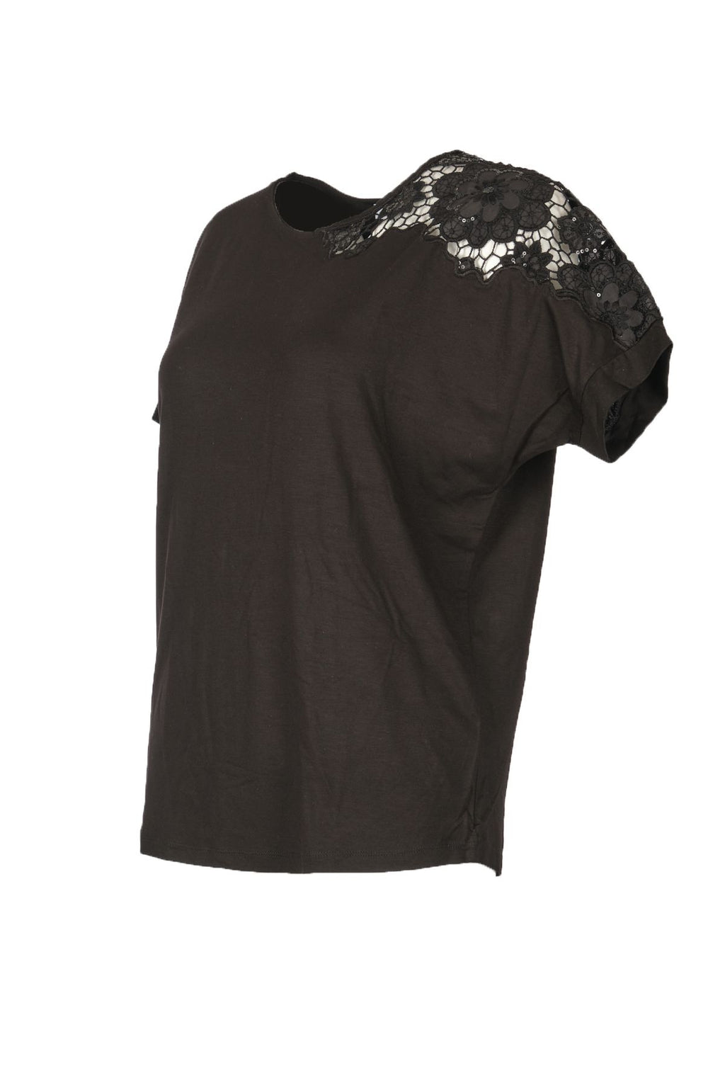 Vedi Oversize Dantelli Kadın Bluz - Minimalist Stil