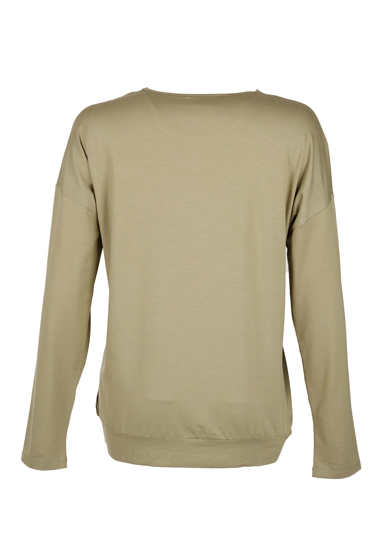 Vedi Oversize Uzun Kol Minimalist Kadın Bluz - VD4102