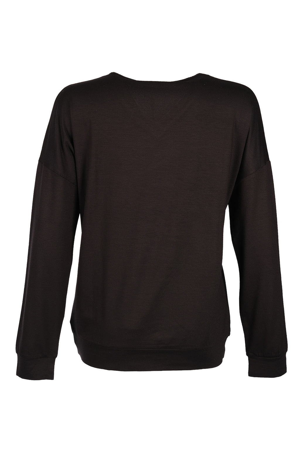 Vedi Minimalist Oversize V Yaka Uzun Kol Kadın Bluz VD4104