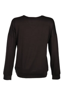 Vedi Minimalist Oversize V Yaka Uzun Kol Kadın Bluz VD4104