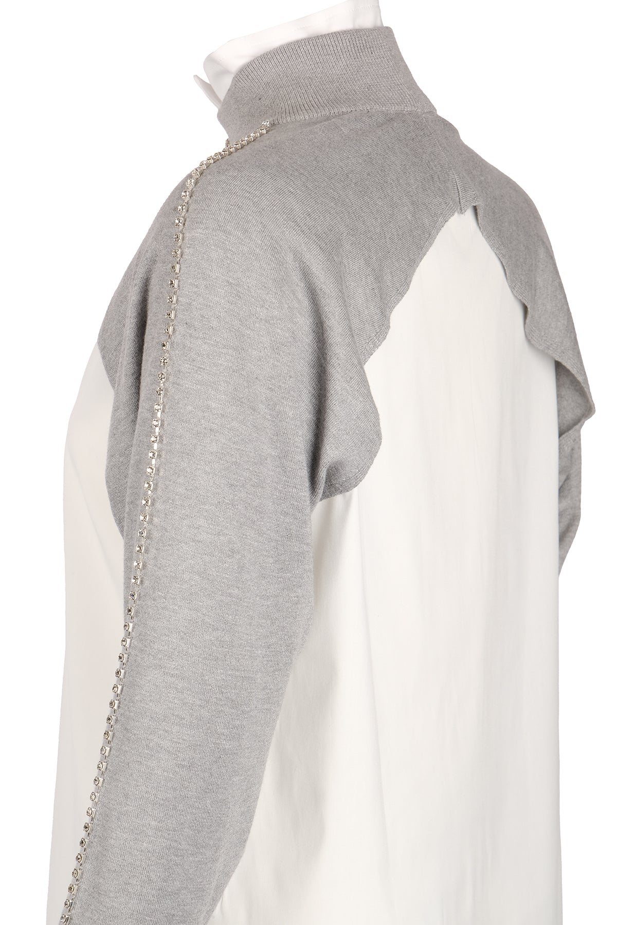 Vedi Oversize Boğazlı Uzun Kol Minimalist Kadın Bolero - VD4030