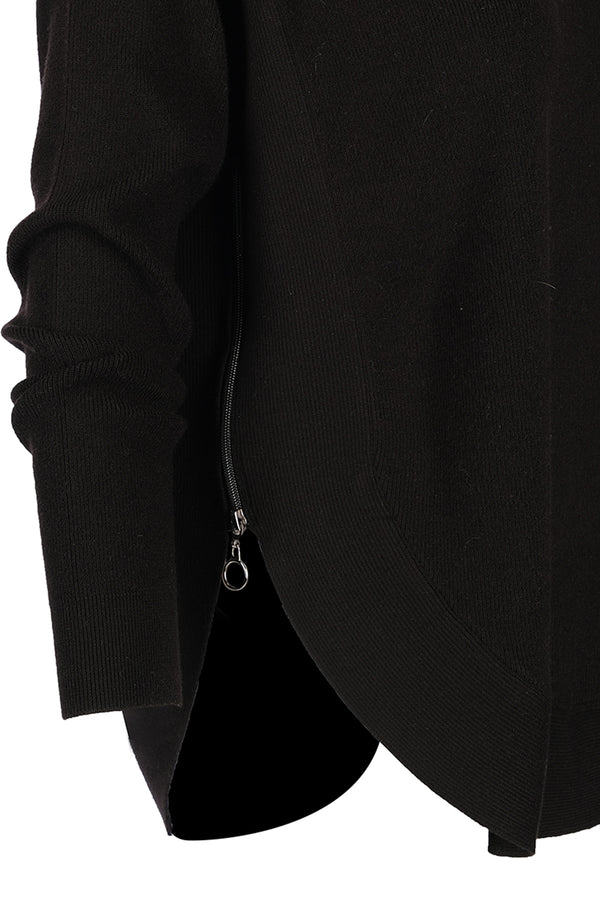 Vedi Oversize Yuvarlak Yaka Uzun Kol Minimalist Kadın Kazak