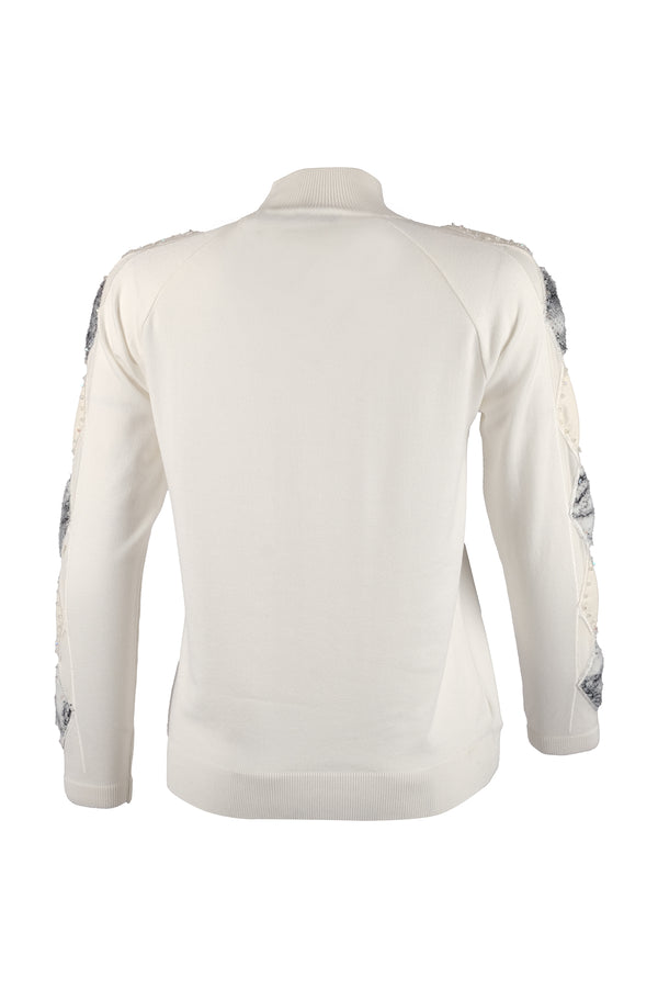 Vedi Minimalist Oversize Boğazlı Uzun Kol Kadın Kazak