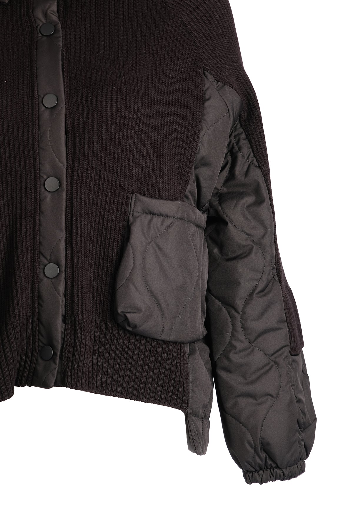 Vedi Oversize Crop Triko Kapitone Kadın Mont - Günlük Stil Translation missing: ar.content.product_image_secondary