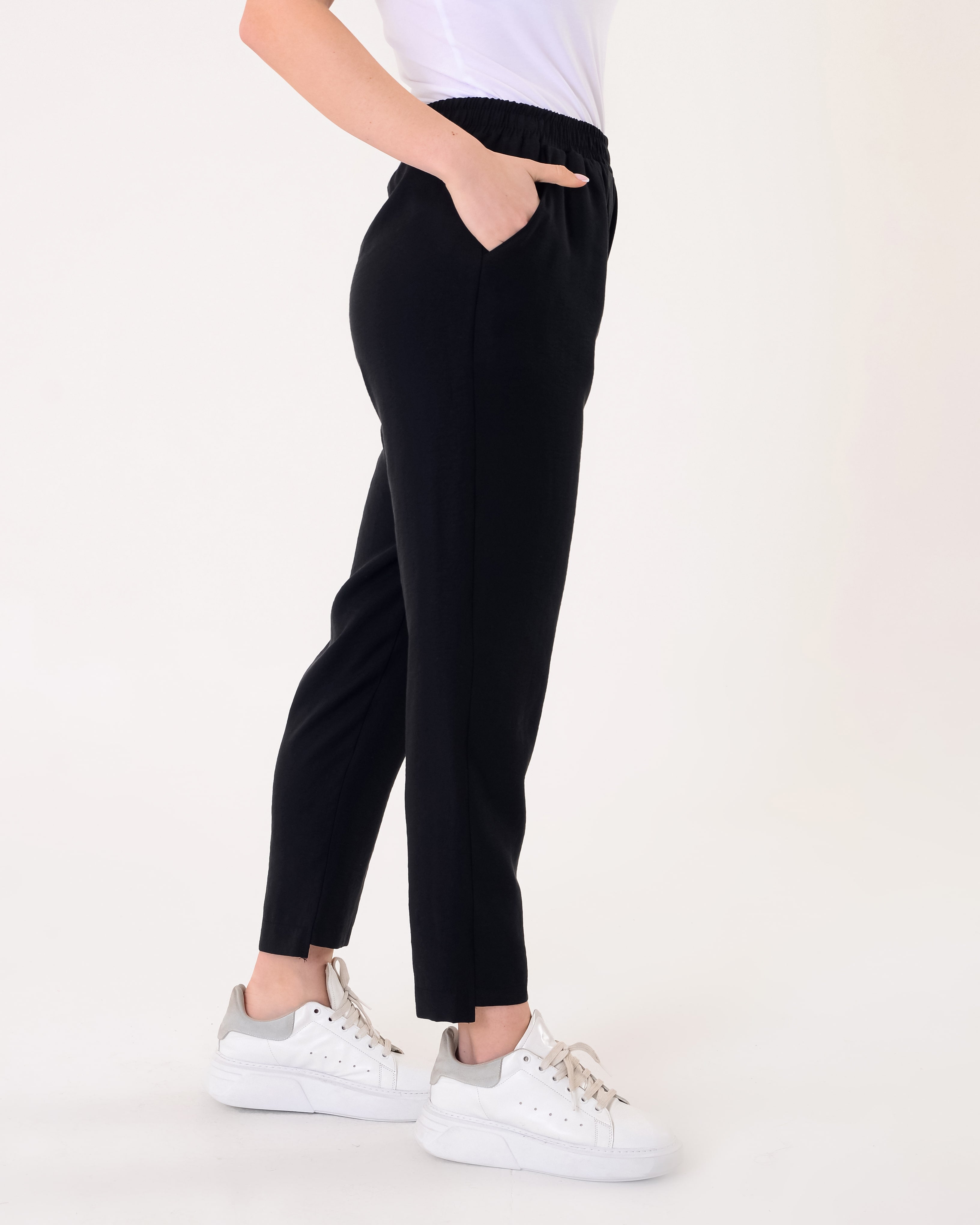 Vedi Minimalist Crop Pantolon - Günlük Kullanım için Rahat ve Şık