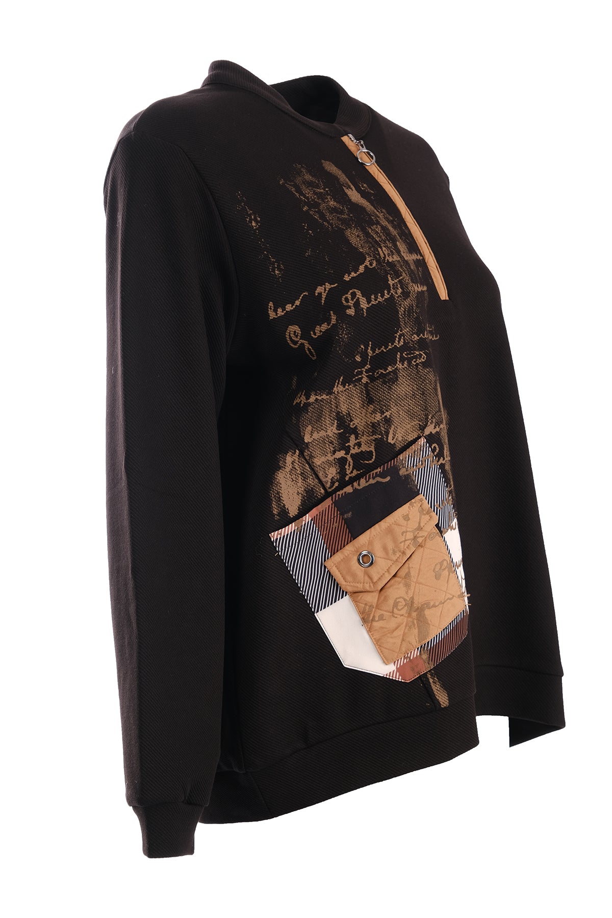 Vedi Oversize Uzun Kol Kadın Sweatshirt - Minimalist Günlük