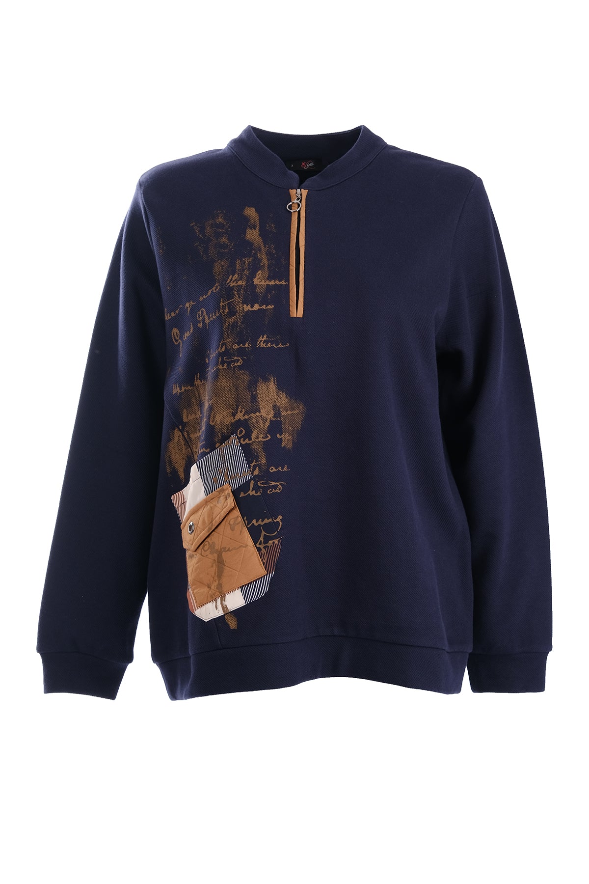 Vedi Oversize Uzun Kol Kadın Sweatshirt - Minimalist Günlük Translation missing: ar.content.product_image_main