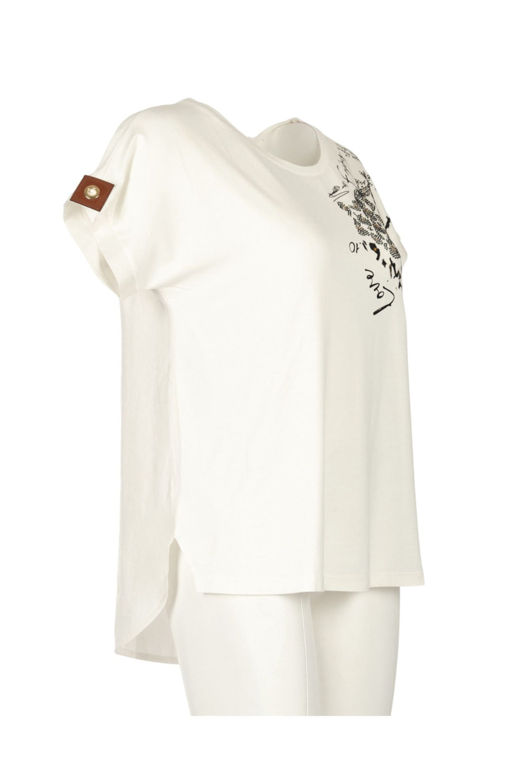 Vedi Oversize Minimalist Kadın T-Shirt - Günlük Kombinler İçin