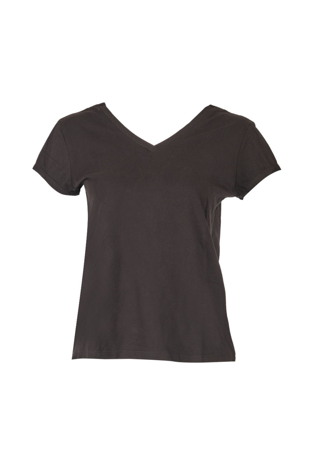 Vedi Minimalist V Yaka Kısa Kol Kadın T-Shirt - Günlük Kombinler İçin!