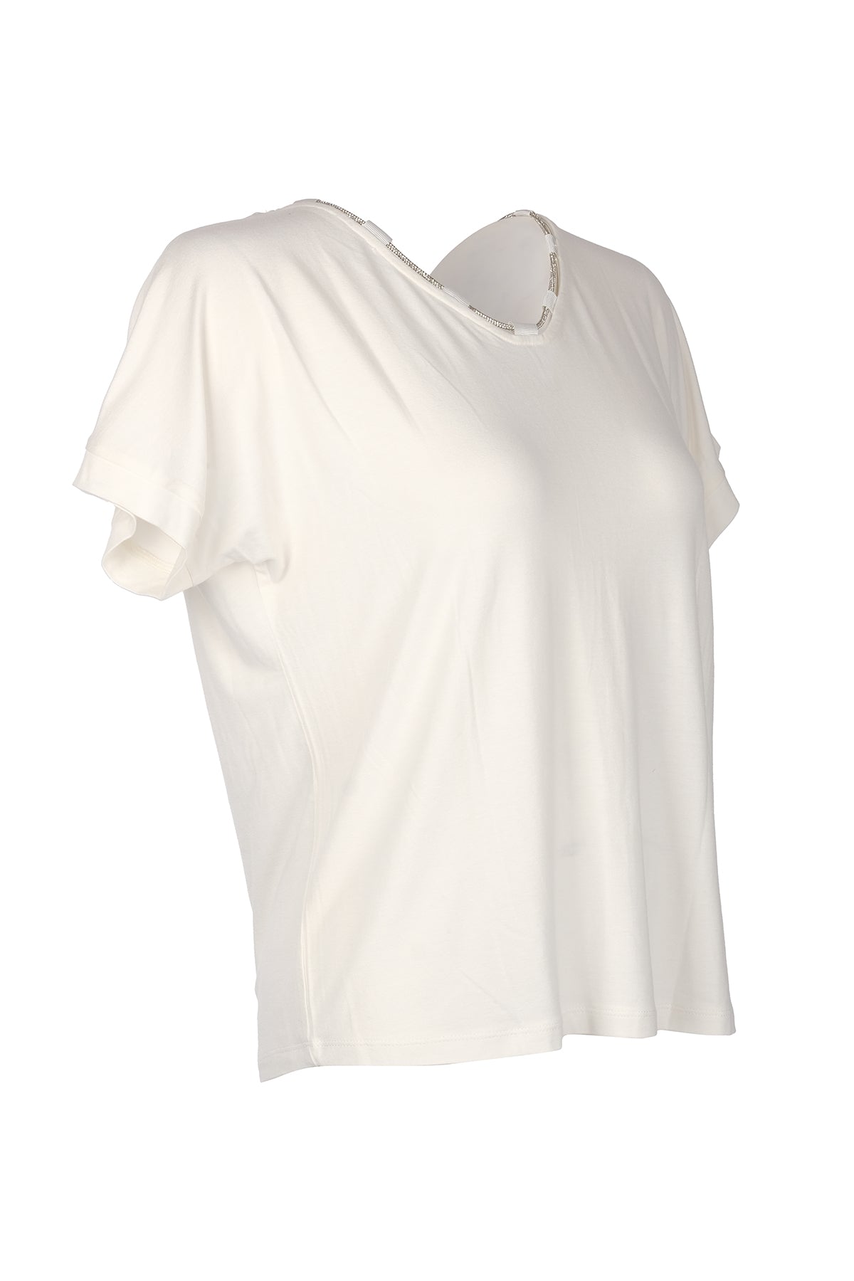 Vedi Oversize Minimalist Kadın T-Shirt - Kısa Kol Rahat Günlük Translation missing: ar.content.product_image_secondary