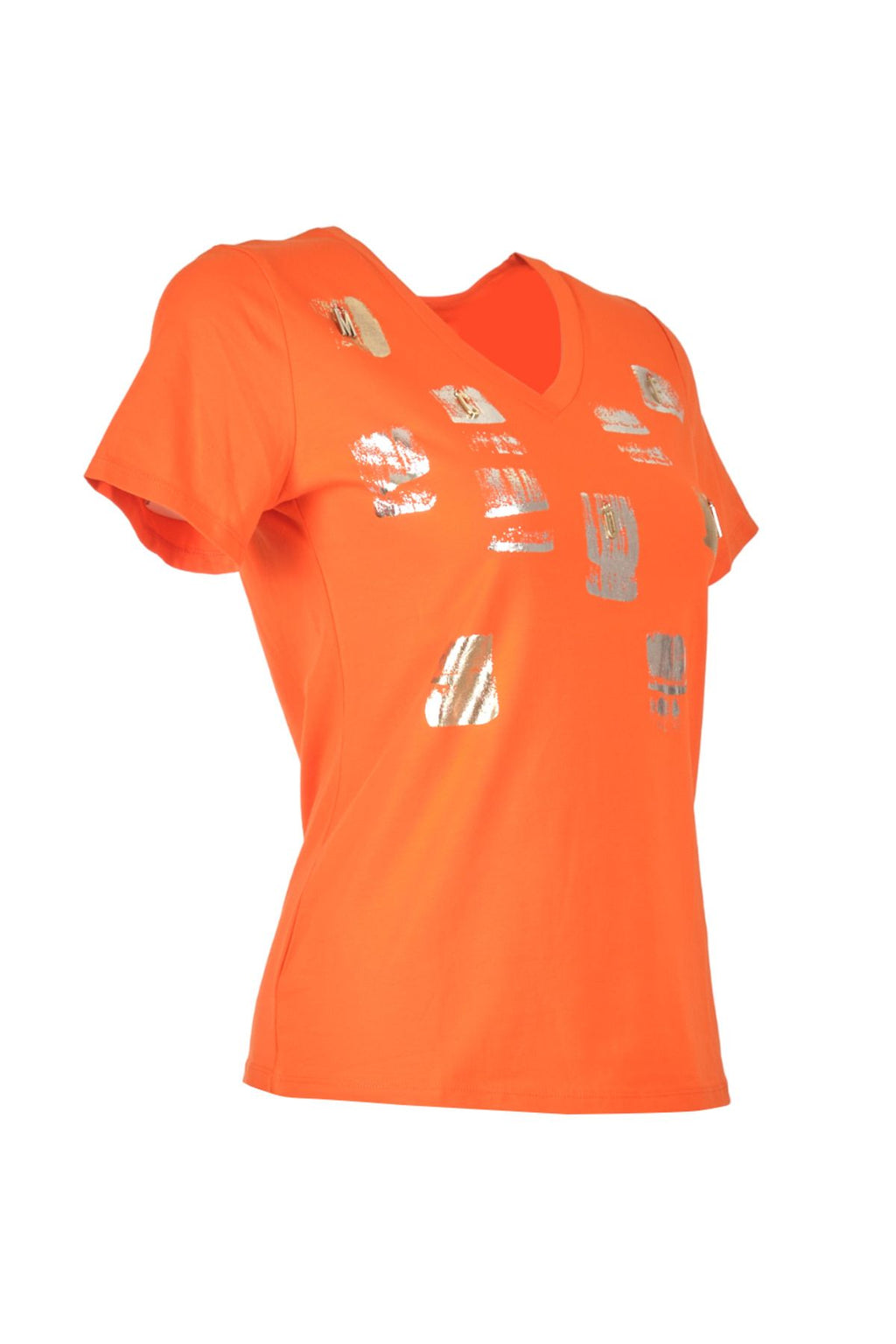 Vedi Minimalist V Yaka Kısa Kol Kadın T-Shirt - Günlük Stil