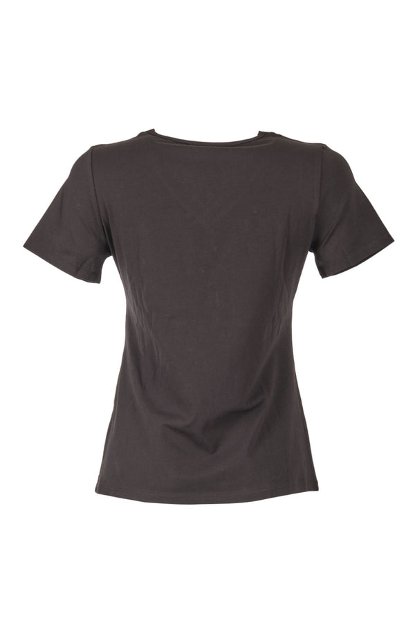 Vedi Minimalist V Yaka Kısa Kol Kadın T-Shirt - Günlük Stil