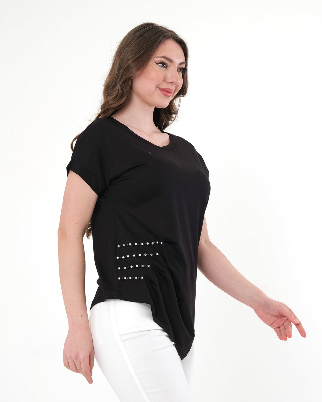 Vedi Minimalist Oversize Kısa Kol T-Shirt - Günlük Şıklık