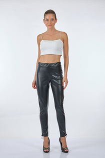 Vedi Minimalist Deri Tayt - Günlük & Gece - Slim Fit