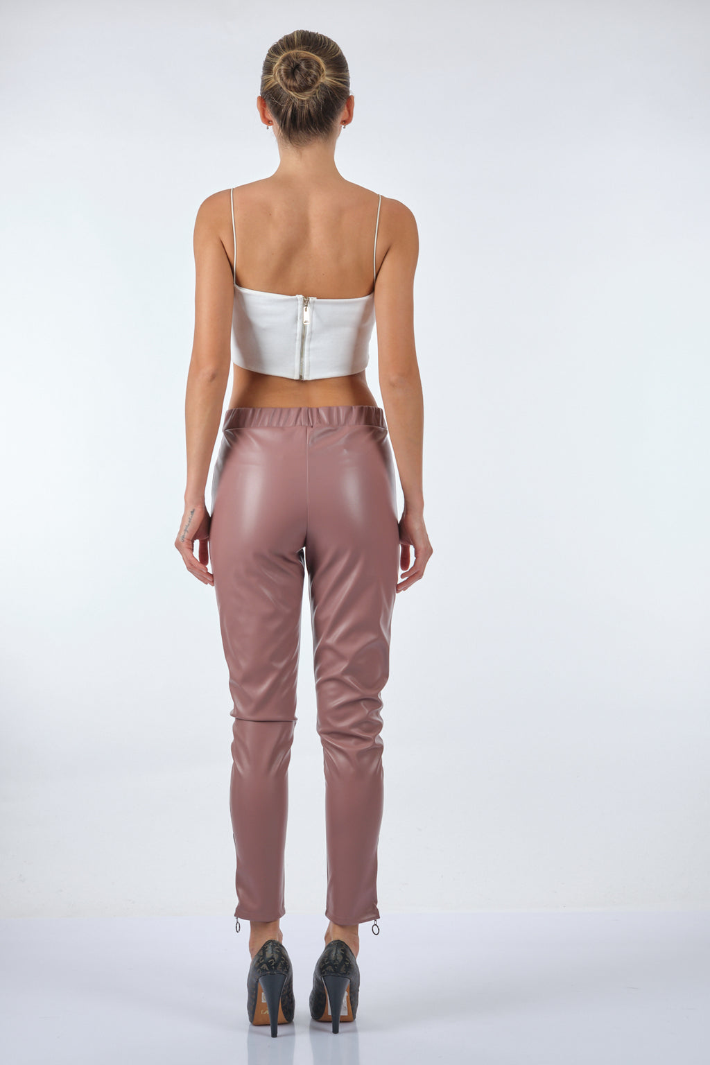 Vedi Minimalist Deri Tayt - Günlük & Gece - Slim Fit