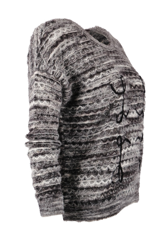 Vedi Minimalist Oversize 3/4 Kol Kadın Kazak - Günlük Kullanım