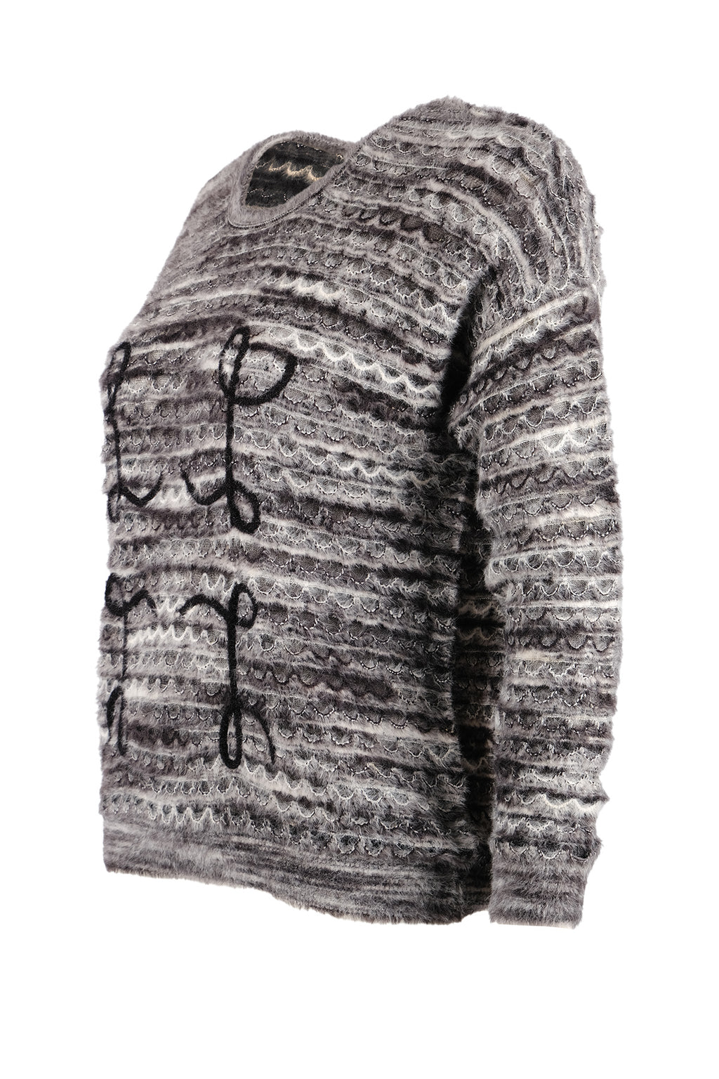 Vedi Minimalist Oversize 3/4 Kol Kadın Kazak - Günlük Kullanım