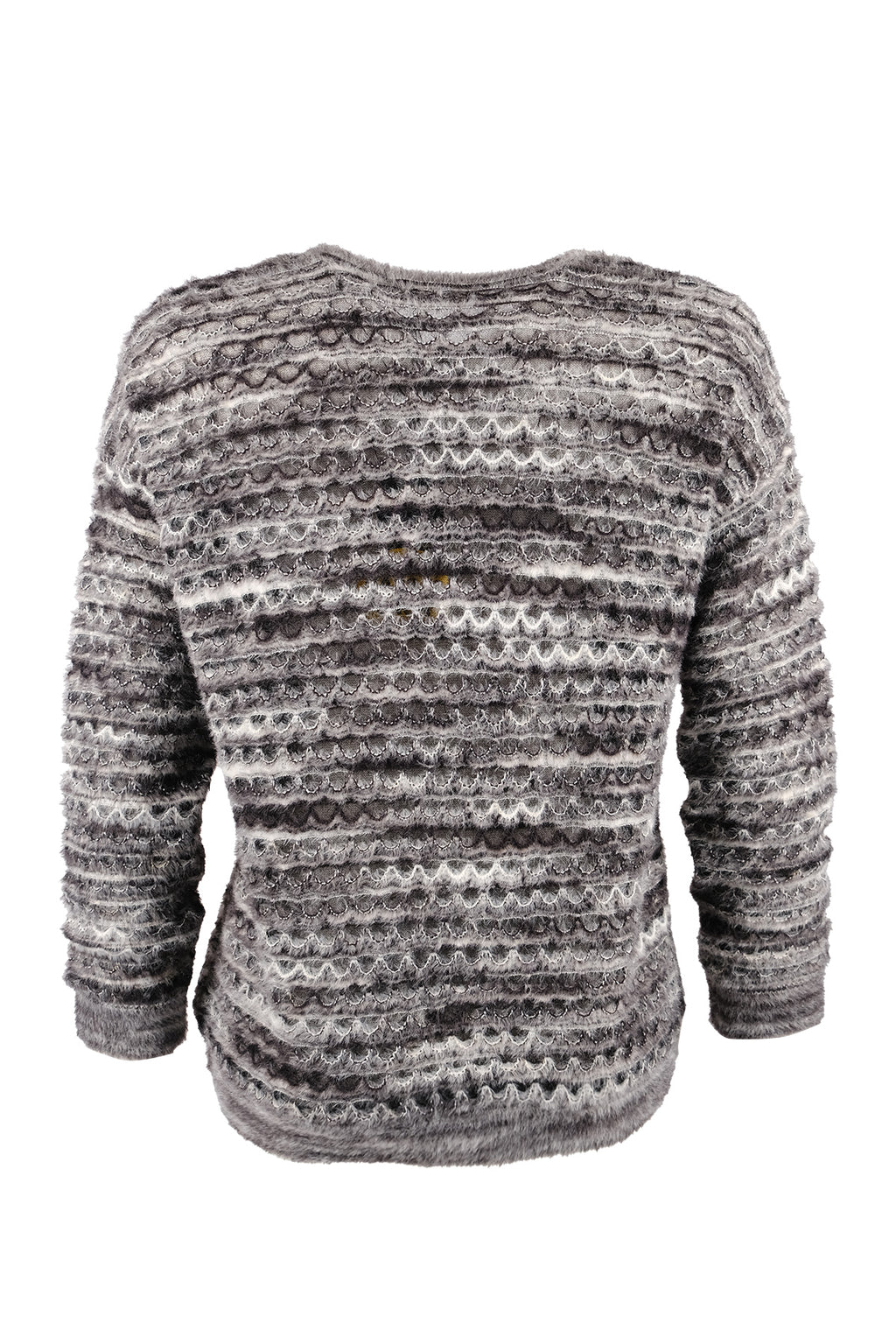 Vedi Minimalist Oversize 3/4 Kol Kadın Kazak - Günlük Kullanım