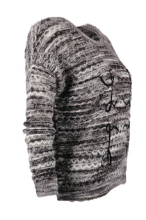 Vedi Minimalist Oversize 3/4 Kol Kadın Kazak - Günlük Kullanım
