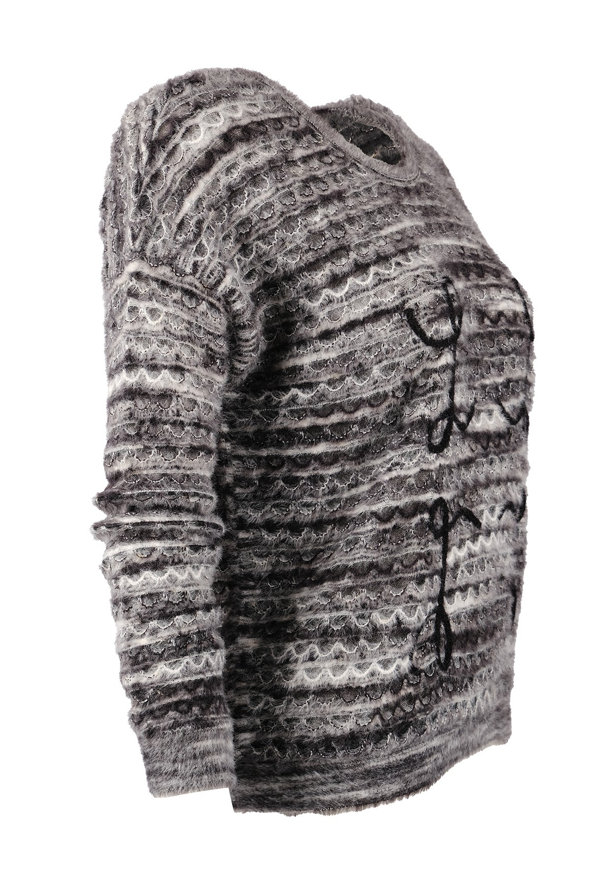 Vedi Minimalist Oversize 3/4 Kol Kadın Kazak - Günlük Kullanım