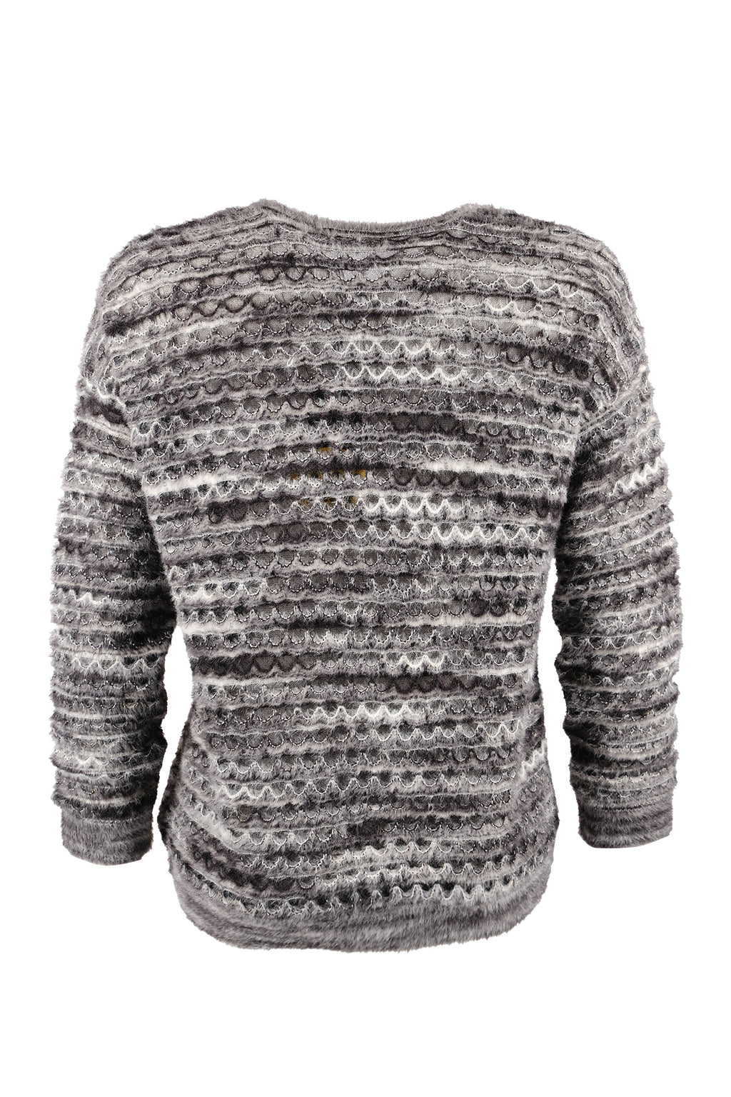 Vedi Minimalist Oversize 3/4 Kol Kadın Kazak - Günlük Kullanım