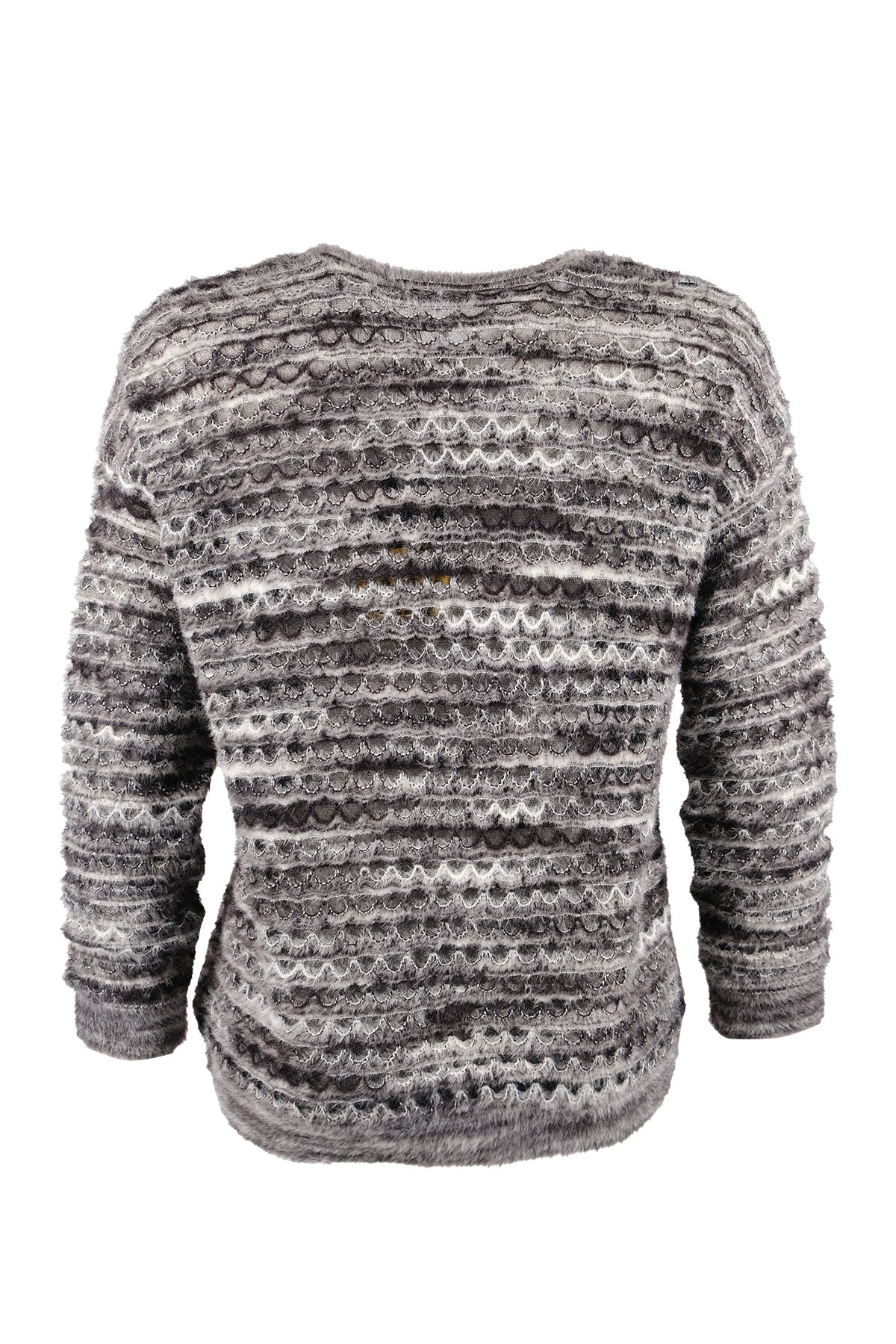 Vedi Minimalist Oversize 3/4 Kol Kadın Kazak - Günlük Kullanım