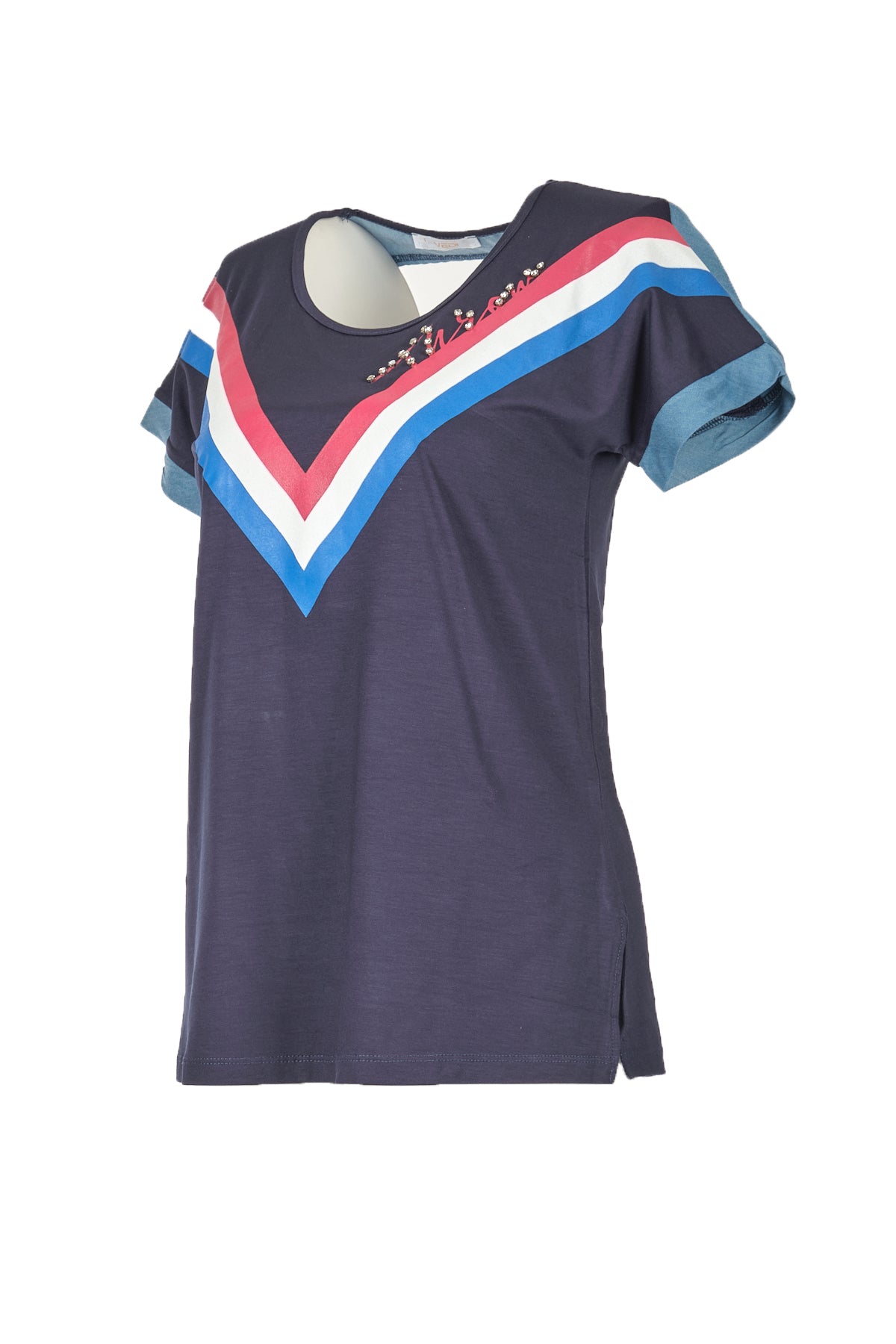 Vedi Minimalist Vintage Kadın T-Shirt - Kısa Kol Günlük