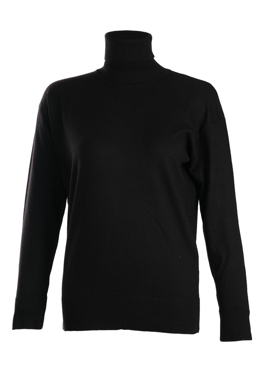 Vedi Oversize Boğazlı Uzun Kol Kadın Triko - Minimalist ve Rahat