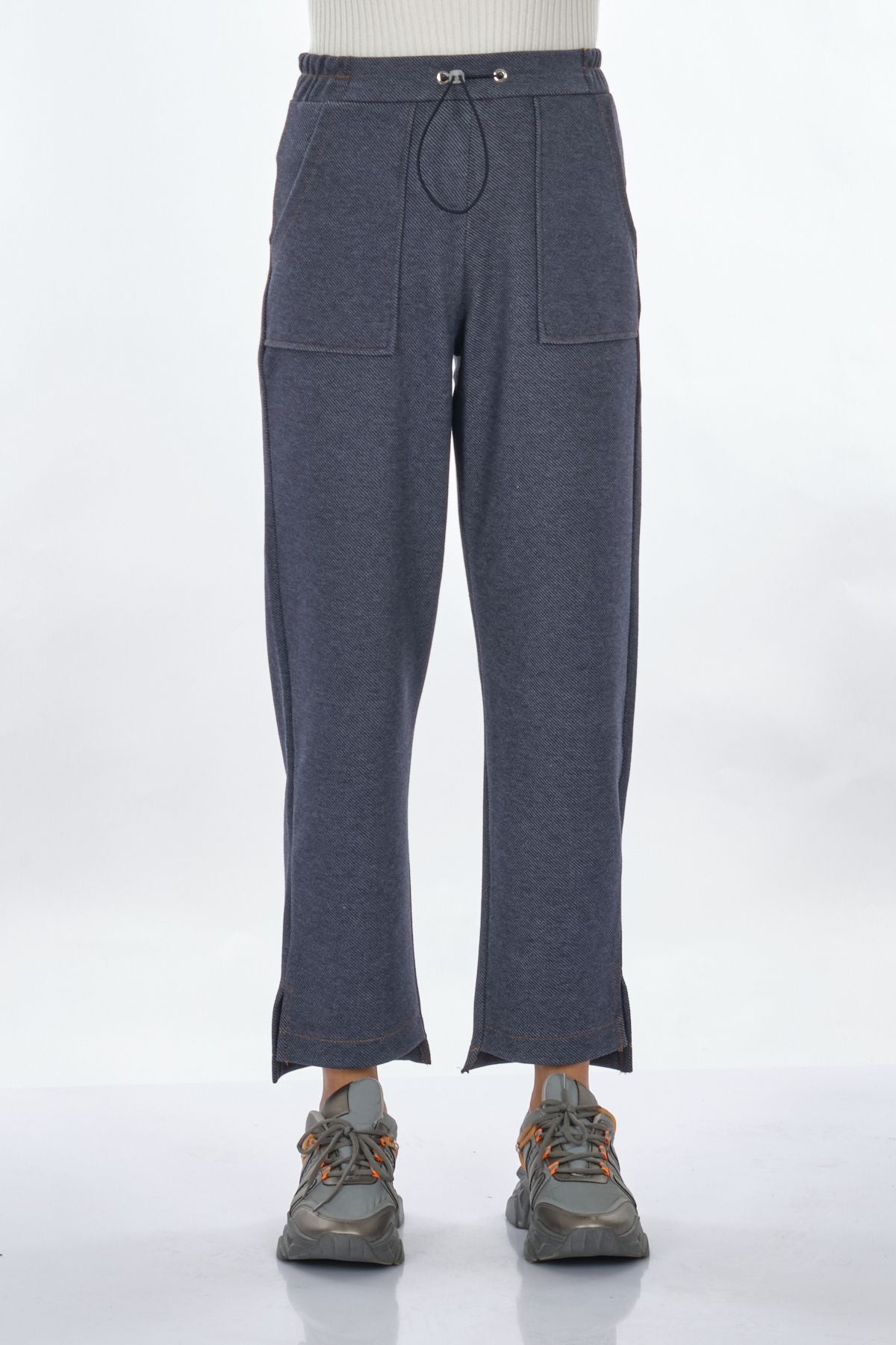 Vedi Oversize Yüksek Bel Kadın Pantolon - Minimalist Stil