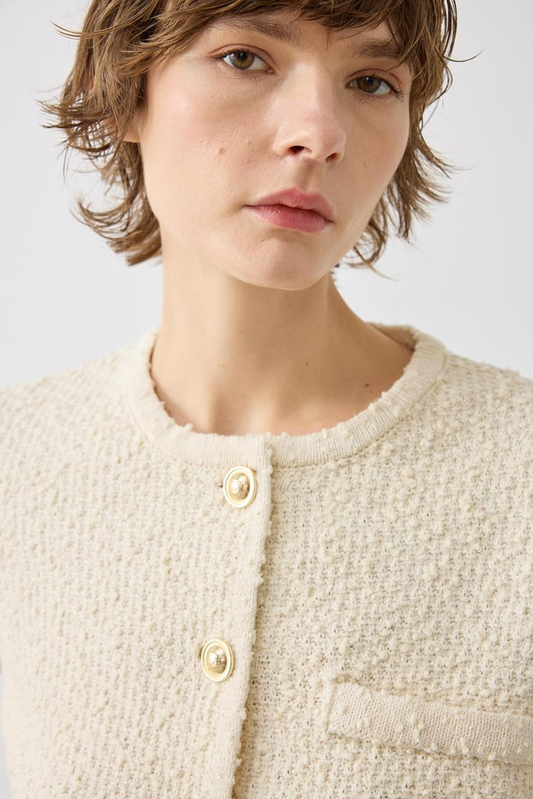 متجر فيرونا للخياطة، كارديجان قصير محبوك بنسيج مميز 