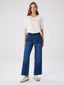 Wide Leg Fit Beli Lastikli Rahat Jean Pantolon UW27JPN010