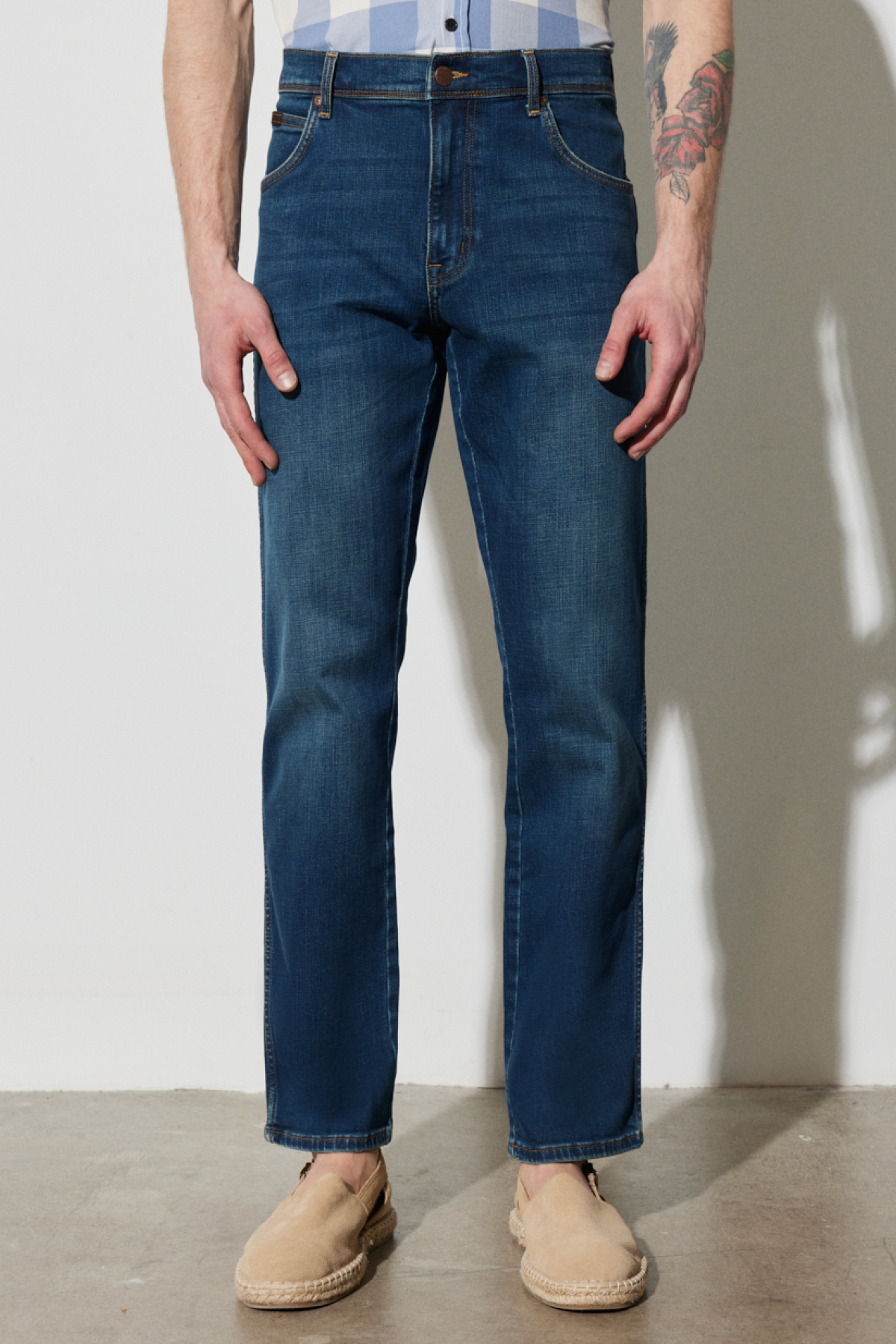 Wrangler Erkek Regular Fit Kot Pantolon - Günlük Şıklık İkincil görsel