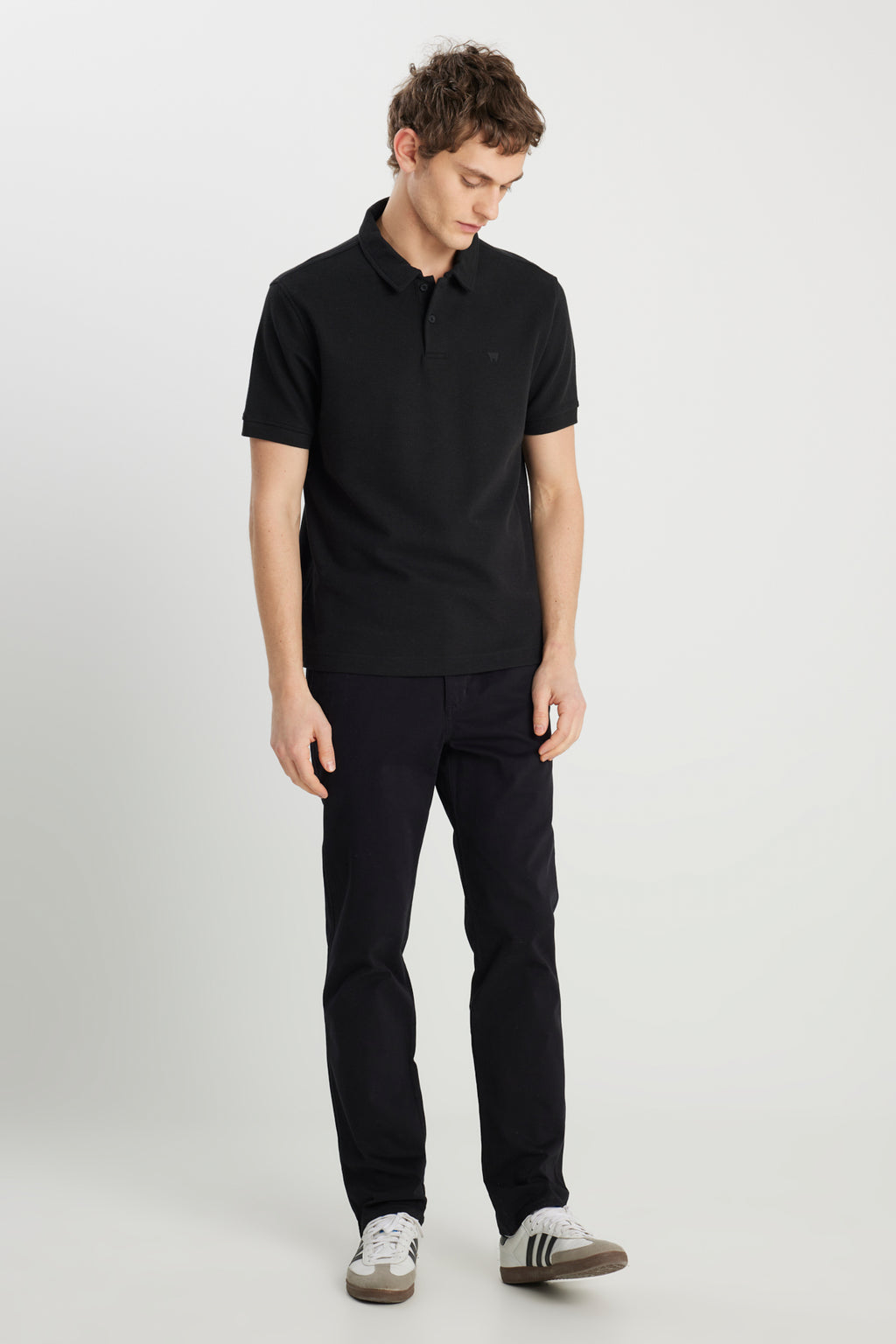 Wrangler Erkek Minimalist Polo Yaka Kısa Kol T-Shirt - Günlük Stil