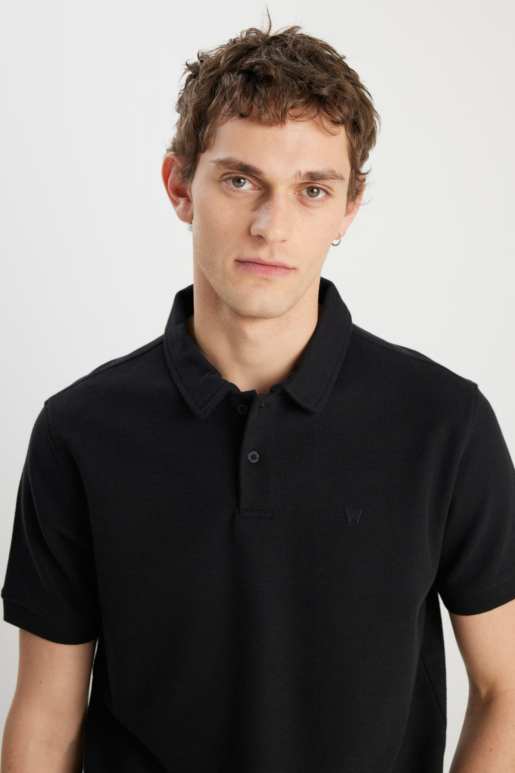 Wrangler Erkek Minimalist Polo Yaka Kısa Kol T-Shirt - Günlük Stil