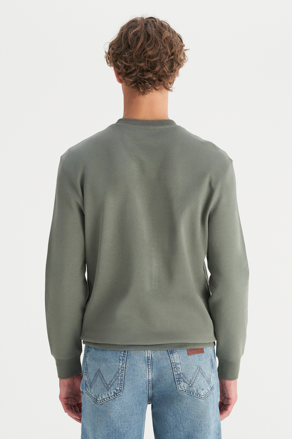 Wrangler Erkek Regular Fit Normal Kesim Bisiklet Yaka Logo Detaylı Sweatshirt