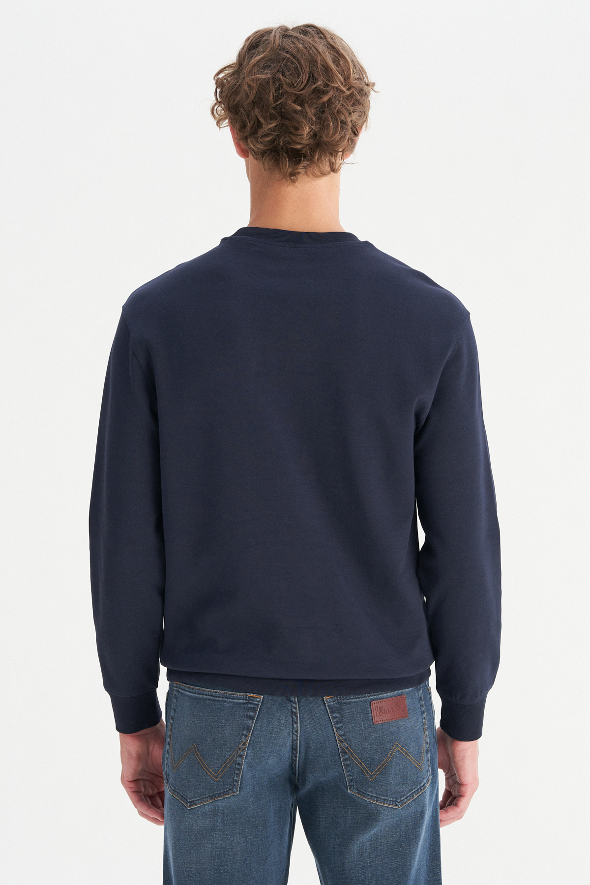 Wrangler Erkek Regular Fit Normal Kesim Bisiklet Yaka Logo Detaylı Sweatshirt