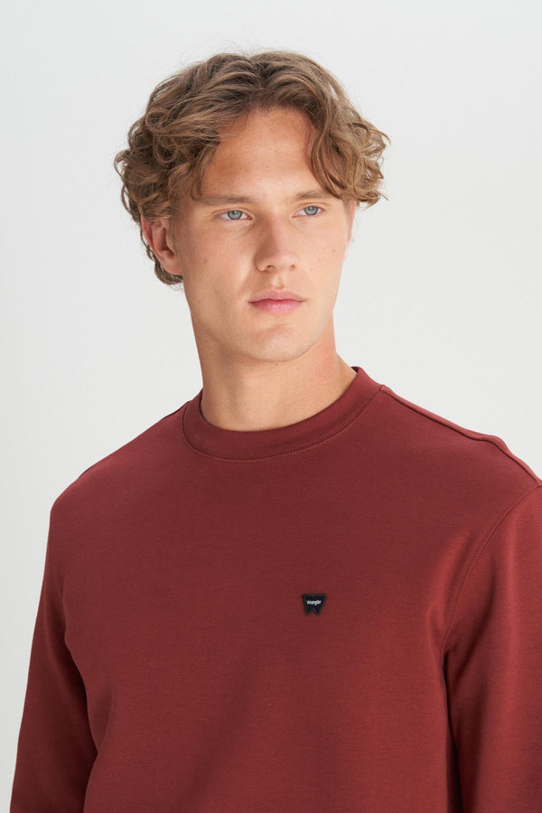 Wrangler Erkek Regular Fit Normal Kesim Bisiklet Yaka Logo Detaylı Sweatshirt